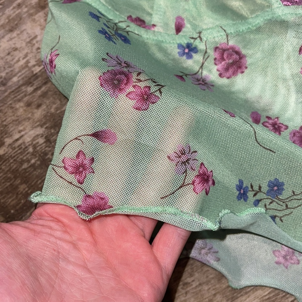 Motel Rocks Sheer Floral Tank - Picture 2 of 4